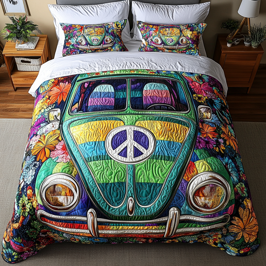 Free Spirit Drive Quilted Bedding Set Duvet Cover Bedspreads Best Bee Gifts