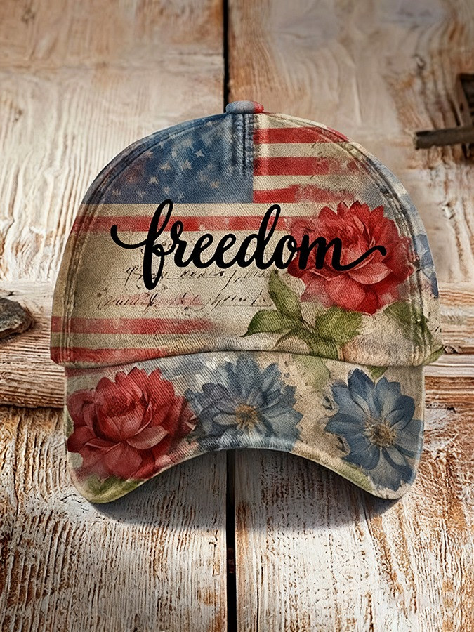 Freedom Charlie Kirk Hat American Flag Flowers Baseball Cap Patriotic Gifts For Her Freedom Charlie Kirk Hat American Flag Flowers Baseball Cap Patriotic Gifts For Her
