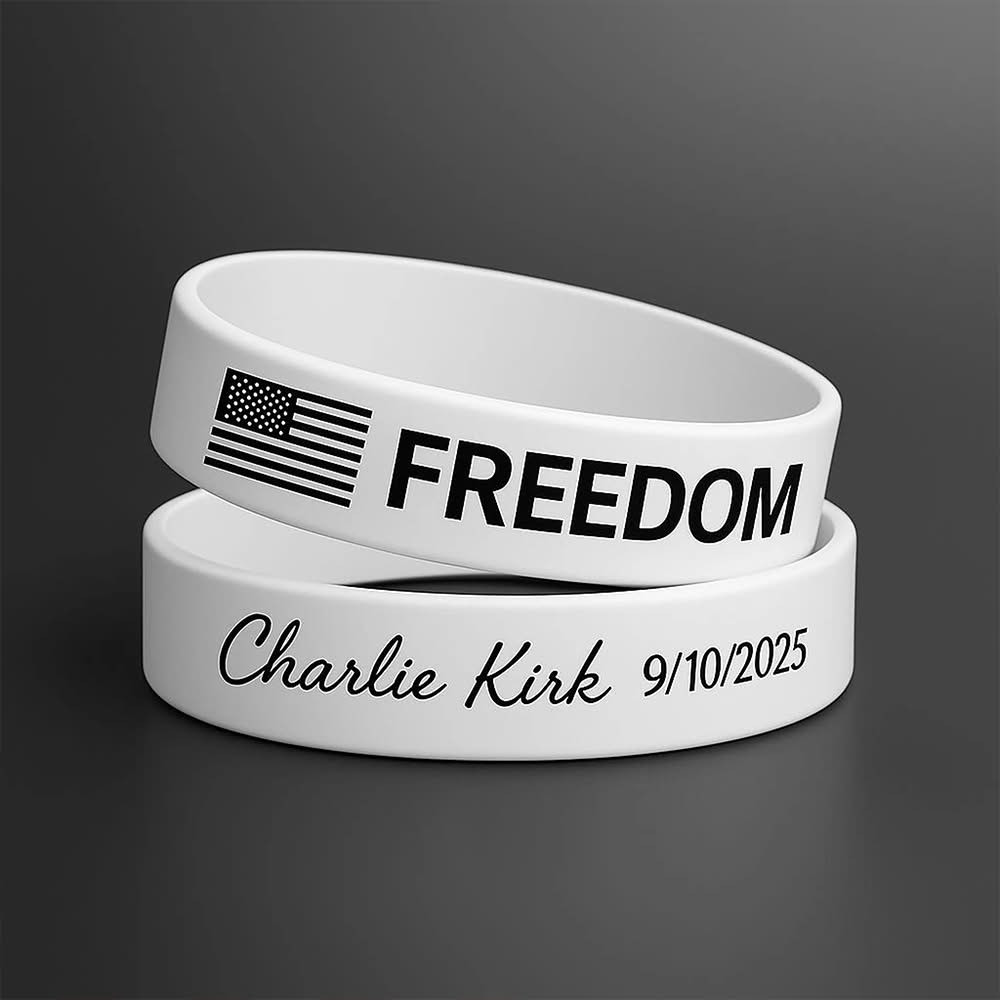 Freedom Charlie Kirk Sports Bracelet Charlie Kirk Merchandise Gifts For Trump Supporters Freedom Charlie Kirk Sports Bracelet Charlie Kirk Merchandise Gifts For Trump Supporters