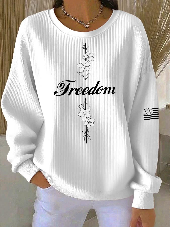 Freedom Charlie Kirk Sweatshirt Freedom Clothing Patriotic Gifts For Women Freedom Charlie Kirk Sweatshirt Freedom Clothing Patriotic Gifts For Women