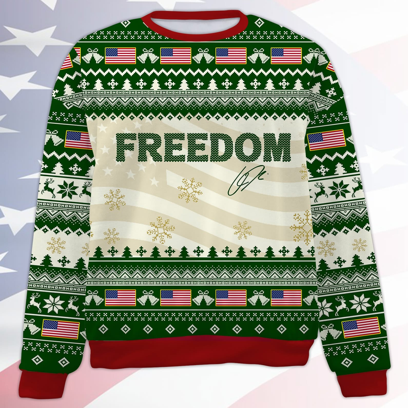 Freedom Charlie Kirk Ugly Sweater Christmas Apparel Gifts For Trump Supporters Freedom Charlie Kirk Ugly Sweater Christmas Apparel Gifts For Trump Supporters
