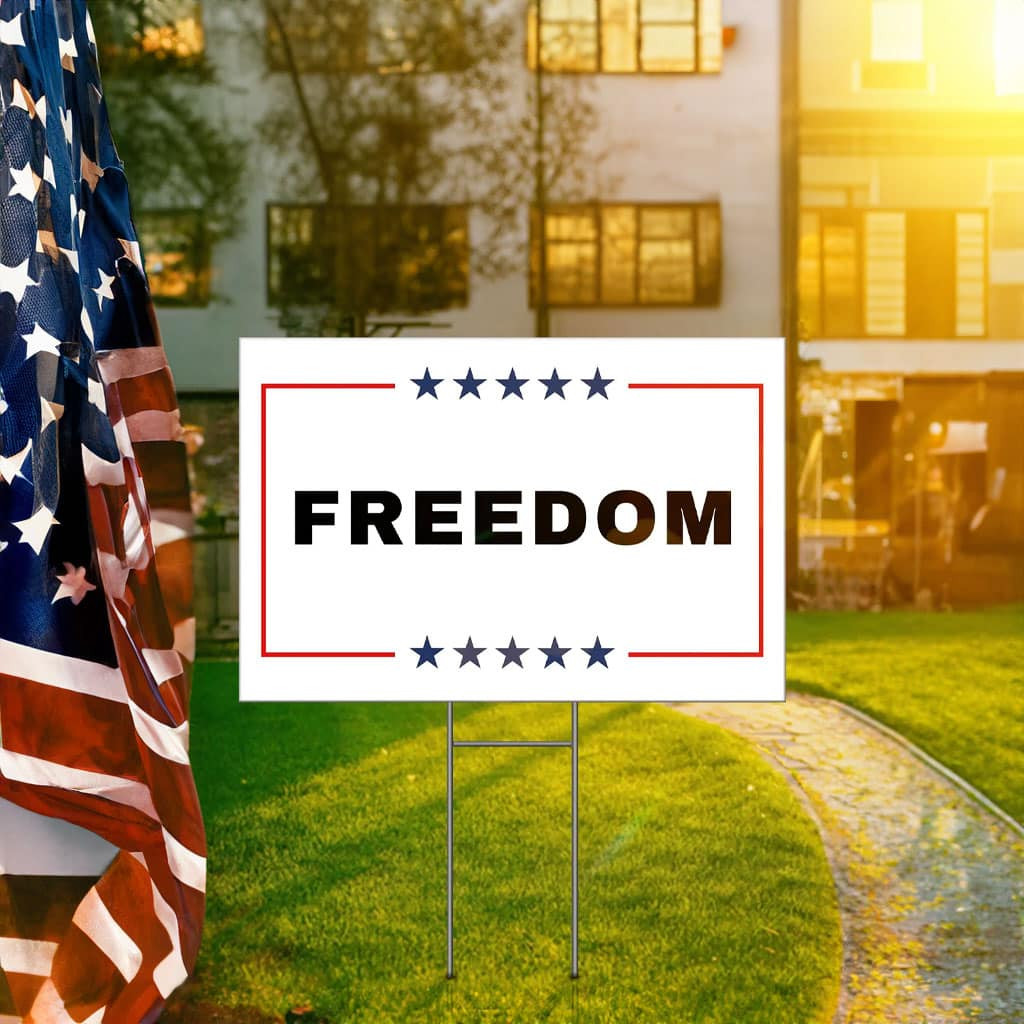 Freedom Charlie Kirk Yard Sign Freedom Lawn Sign Charlie Kirk Merchandise Freedom Charlie Kirk Yard Sign Freedom Lawn Sign Charlie Kirk Merchandise
