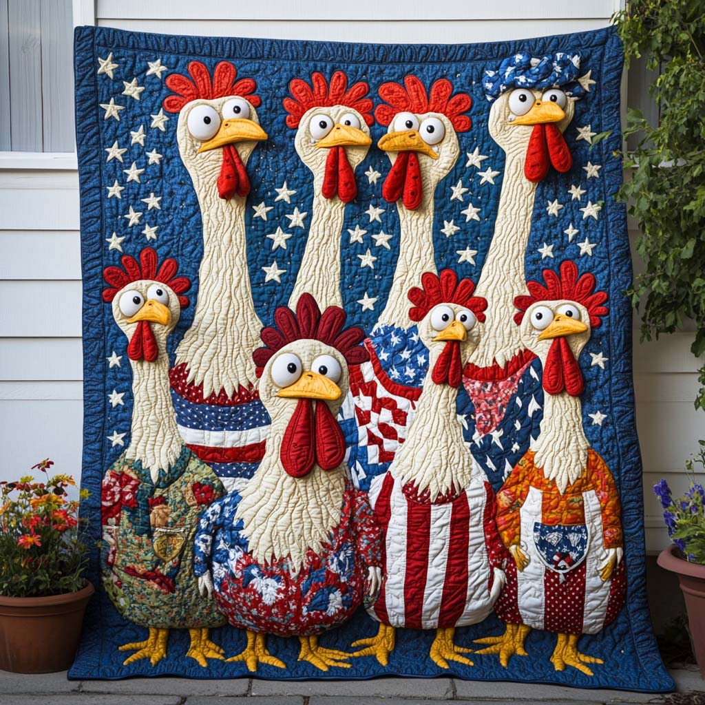 Freedom Rooster Crew Quilted Blanket Nice Throw Blanket Chicken Gifts For Humans Freedom Rooster Crew Quilted Blanket Nice Throw Blanket Chicken Gifts For Humans