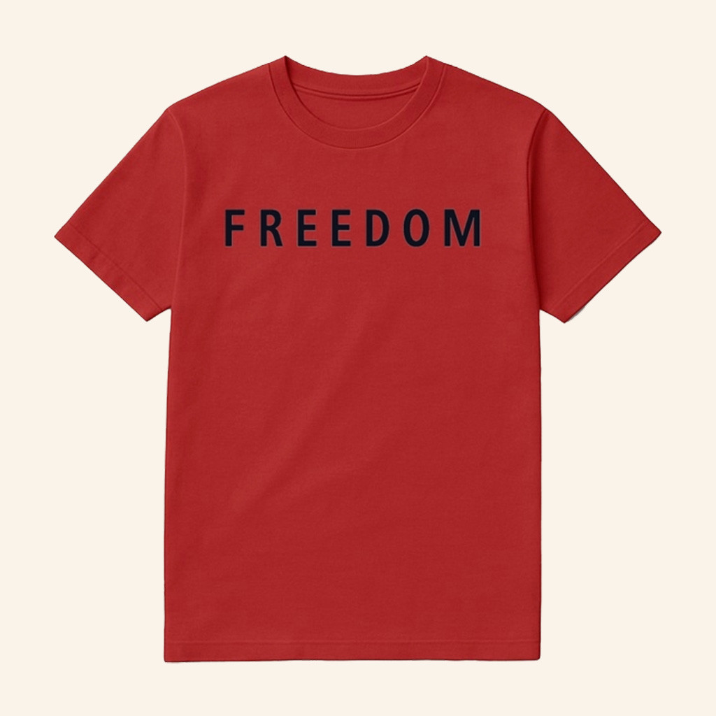 Freedom Shirt Charlie Kirk Shirt Red Charlie Kirk Merch Patriotic Gifts For Him Freedom Shirt Charlie Kirk Shirt Red Charlie Kirk Merch Patriotic Gifts For Him