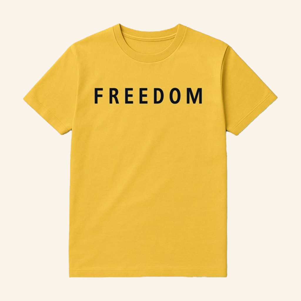 Freedom Shirt Charlie Kirk Shirt Yellow Charlie Kirk Merch Patriotic Gifts For Dad Freedom Shirt Charlie Kirk Shirt Yellow Charlie Kirk Merch Patriotic Gifts For Dad