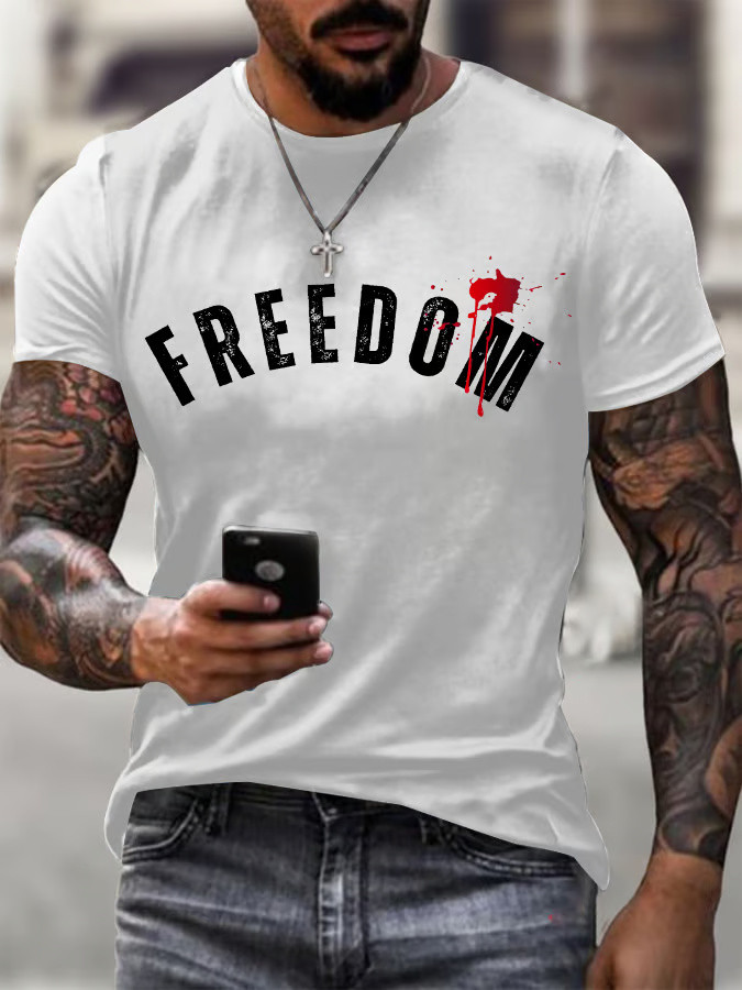 Freedom Shirt White Charlie Kirk Shooters Shirt Patriotic Gifts For Husband Freedom Shirt White Charlie Kirk Shooters Shirt Patriotic Gifts For Husband