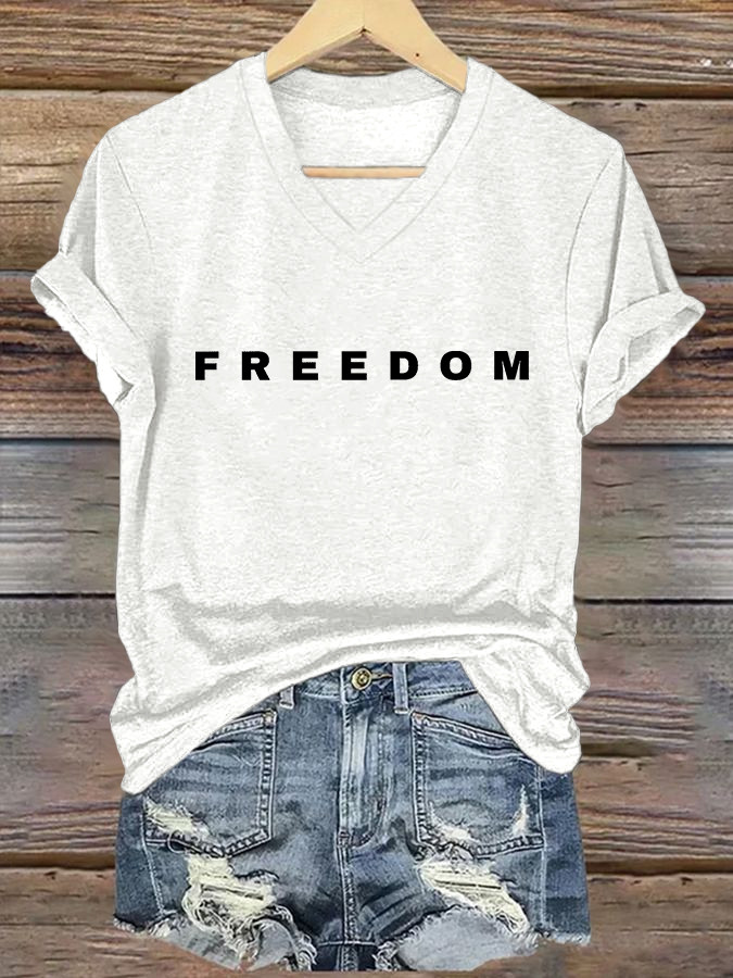 Freedom V-neck Shirt Charlie Wore Charlie Kirk Shirt Gifts For Mother Freedom V-neck Shirt Charlie Wore Charlie Kirk Shirt Gifts For Mother