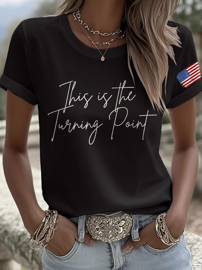 Freedom V-neck Shirt This Is The Turning Point Shirt Charlie Kirk T-Shirt Patriotic Gifts Freedom V-neck Shirt This Is The Turning Point Shirt Charlie Kirk T-Shirt Patriotic Gifts