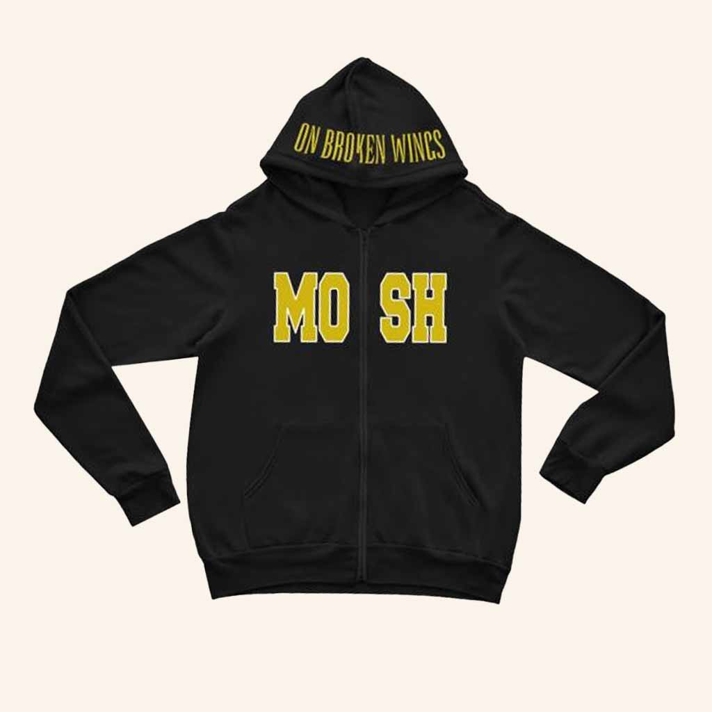 Friends Family Forever Merch On Broken Wings Mosh Zip Hoodie Best Gifts For Him Friends Family Forever Merch On Broken Wings Mosh Zip Hoodie Best Gifts For Him