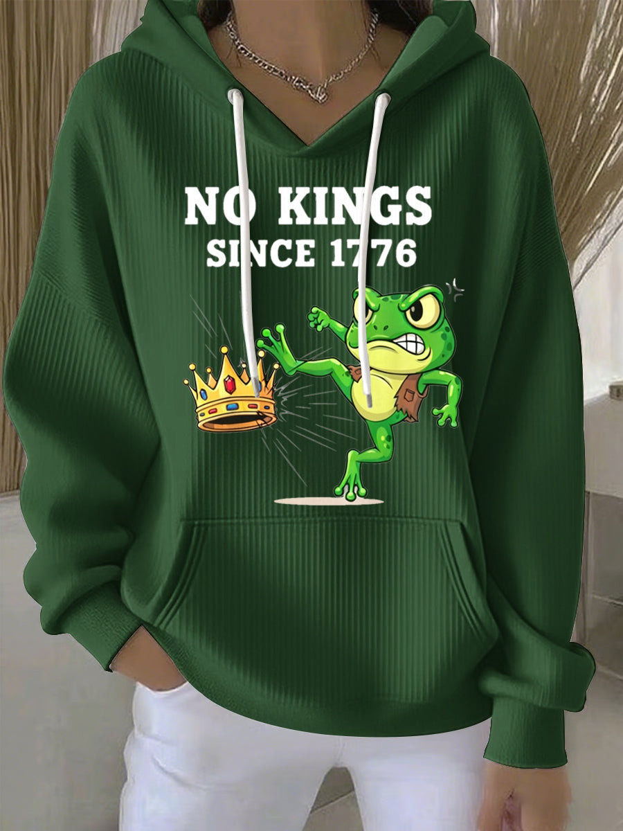 Frog Resist Hoodie Women's Resist Portland Frog NO KINGS SINCE 1776 Hoodie No Kings In America Frog Resist Hoodie Women's Resist Portland Frog NO KINGS SINCE 1776 Hoodie No Kings In America