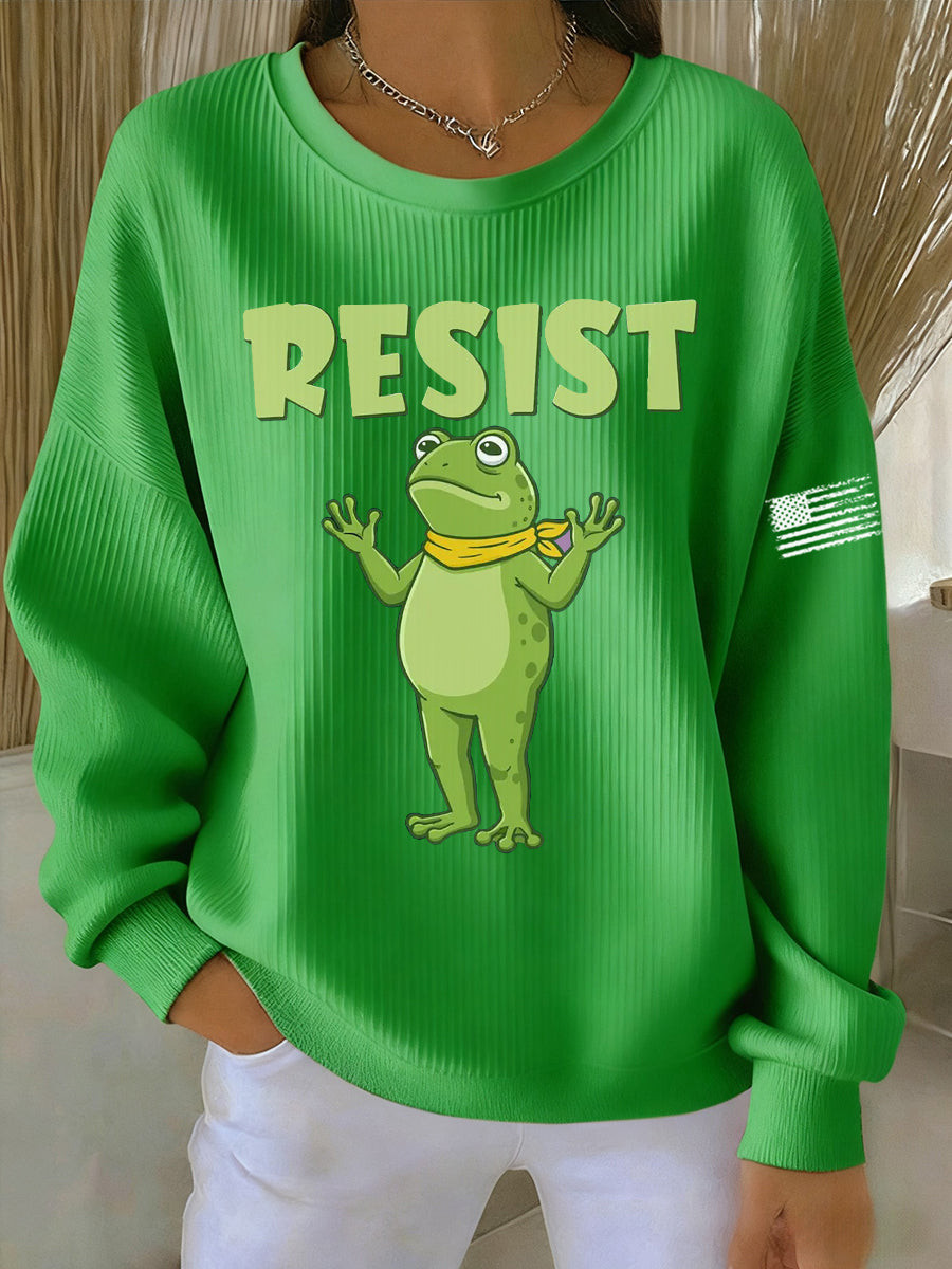 Frog Resist Sweatshirt 8647 No Kings Sweatshirt Portland Frog Merch Gifts For Her Frog Resist Sweatshirt 8647 No Kings Sweatshirt Portland Frog Merch Gifts For Her