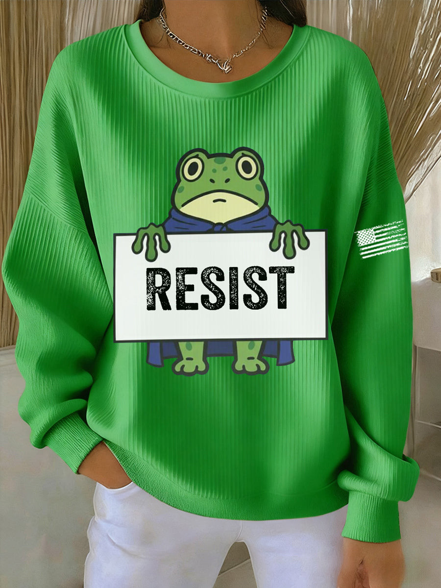 Frog Resist Sweatshirt NoKings Sweatshirt Portland Frog Merch Gifts For Mother Frog Resist Sweatshirt NoKings Sweatshirt Portland Frog Merch Gifts For Mother