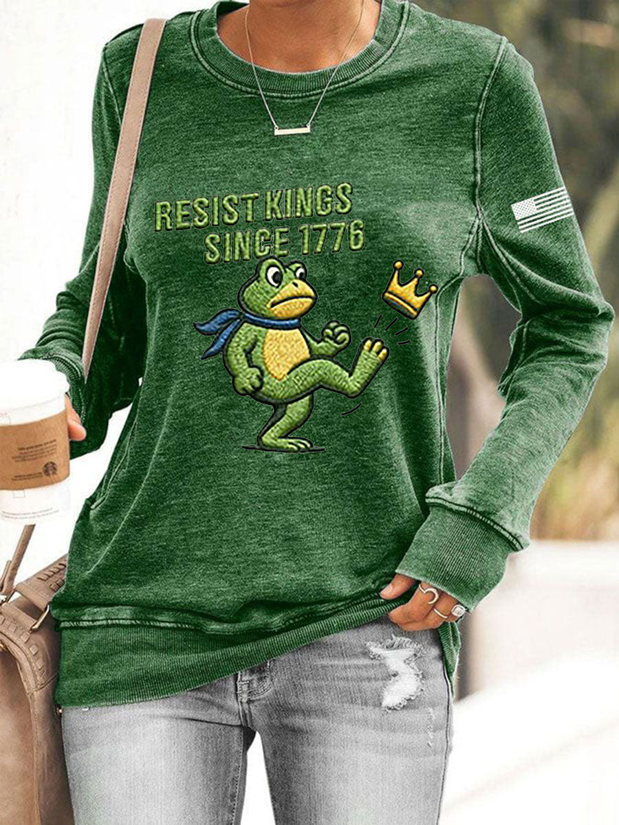 Frog Resist Sweatshirt Resist Kings Since 1776 Portland Frog Sweatshirt No Kings In America Frog Resist Sweatshirt Resist Kings Since 1776 Portland Frog Sweatshirt No Kings In America