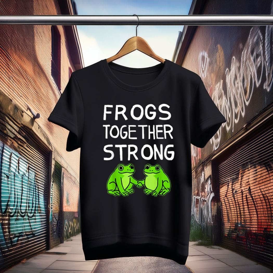 Frogs Stronger Together T-shirt Portland Frog Against ICE Merch