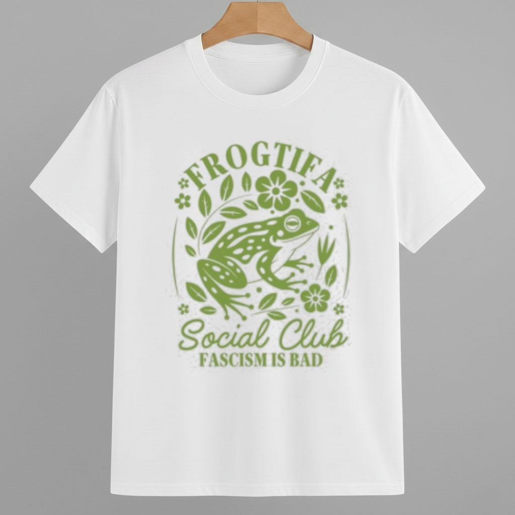 Frogtifa Social Club Fascism is Bad Floral Frog Anti ICE Shirt Anti Fascism Frog Merch Frogtifa Social Club Fascism is Bad Floral Frog Anti ICE Shirt Anti Fascism Frog Merch