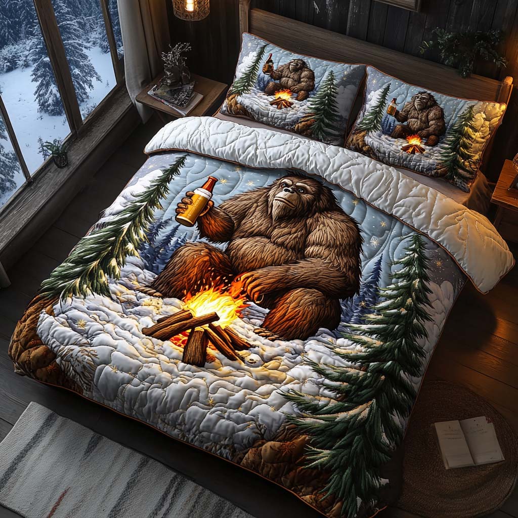Frosty Cheers Quilted Bedding Set Duvet Cover Bed Sheet Set Sasquatch Gift Ideas Frosty Cheers Quilted Bedding Set Duvet Cover Bed Sheet Set Sasquatch Gift Ideas