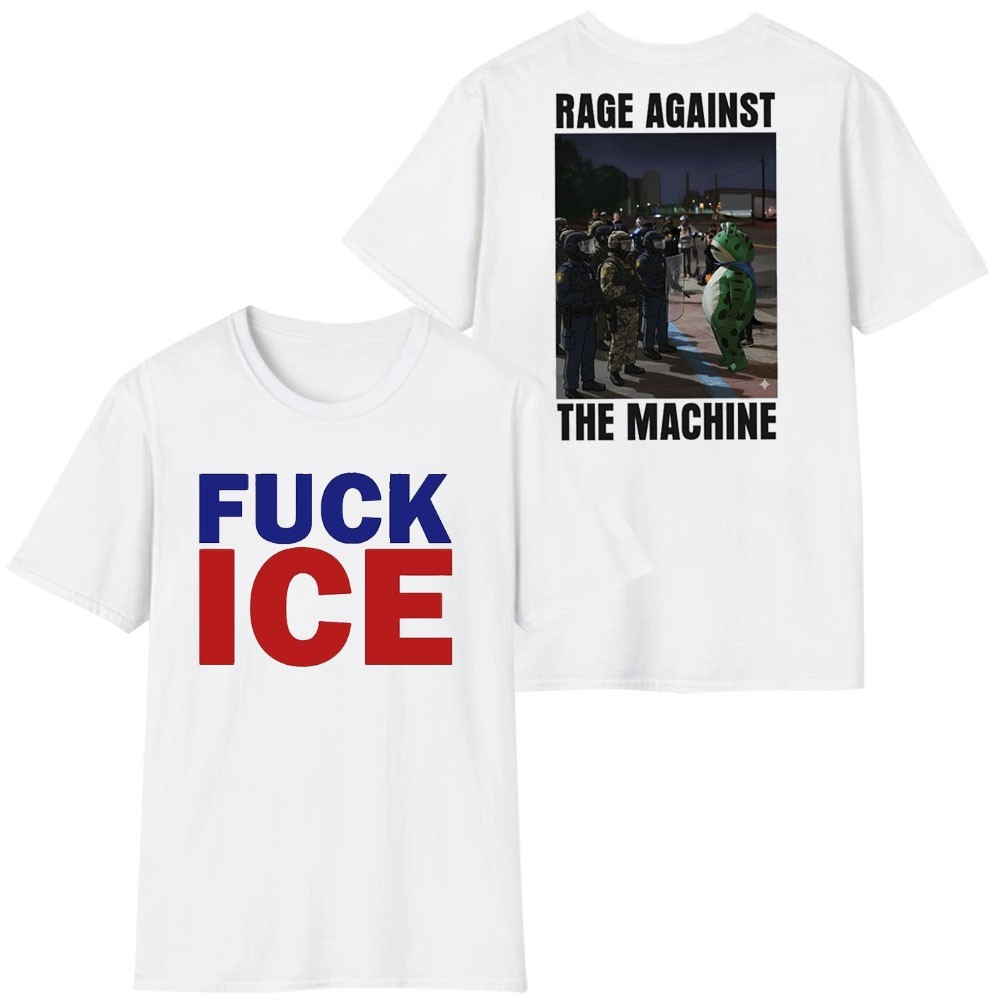 Fuck ICE Rage Against The Machine Shirt Portland Frog Against ICE Merch Fuck ICE Rage Against The Machine Shirt Portland Frog Against ICE Merch