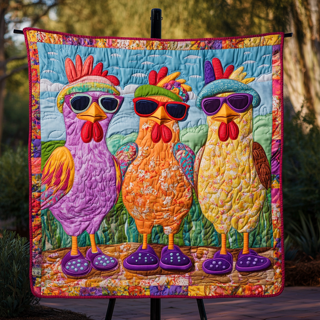 Funky Fowls Quilted Blanket Nice Throw Blanket Chicken Gifts For Him Her Funky Fowls Quilted Blanket Nice Throw Blanket Chicken Gifts For Him Her
