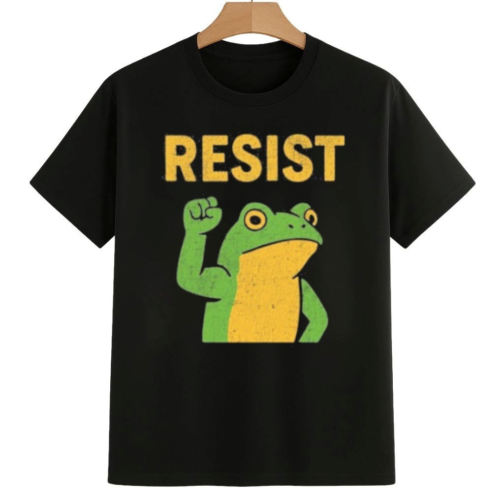 Funny Resist Frog Protest Shirt Pro Democracy Frog Merch Funny Resist Frog Protest Shirt Pro Democracy Frog Merch