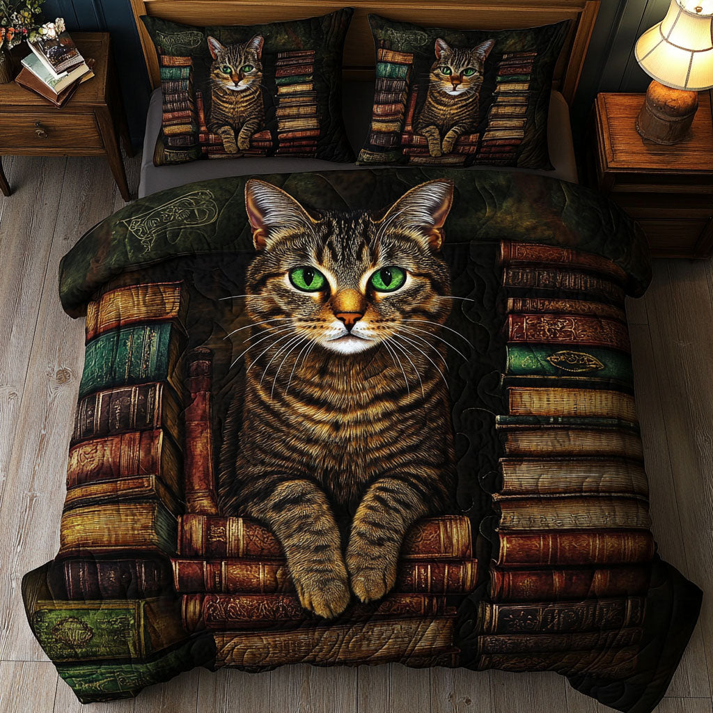 Fur and Fiction Quilted Bedding Set Duvet Cover Bed Sheet Set Best Presents For Cat Lovers Fur and Fiction Quilted Bedding Set Duvet Cover Bed Sheet Set Best Presents For Cat Lovers