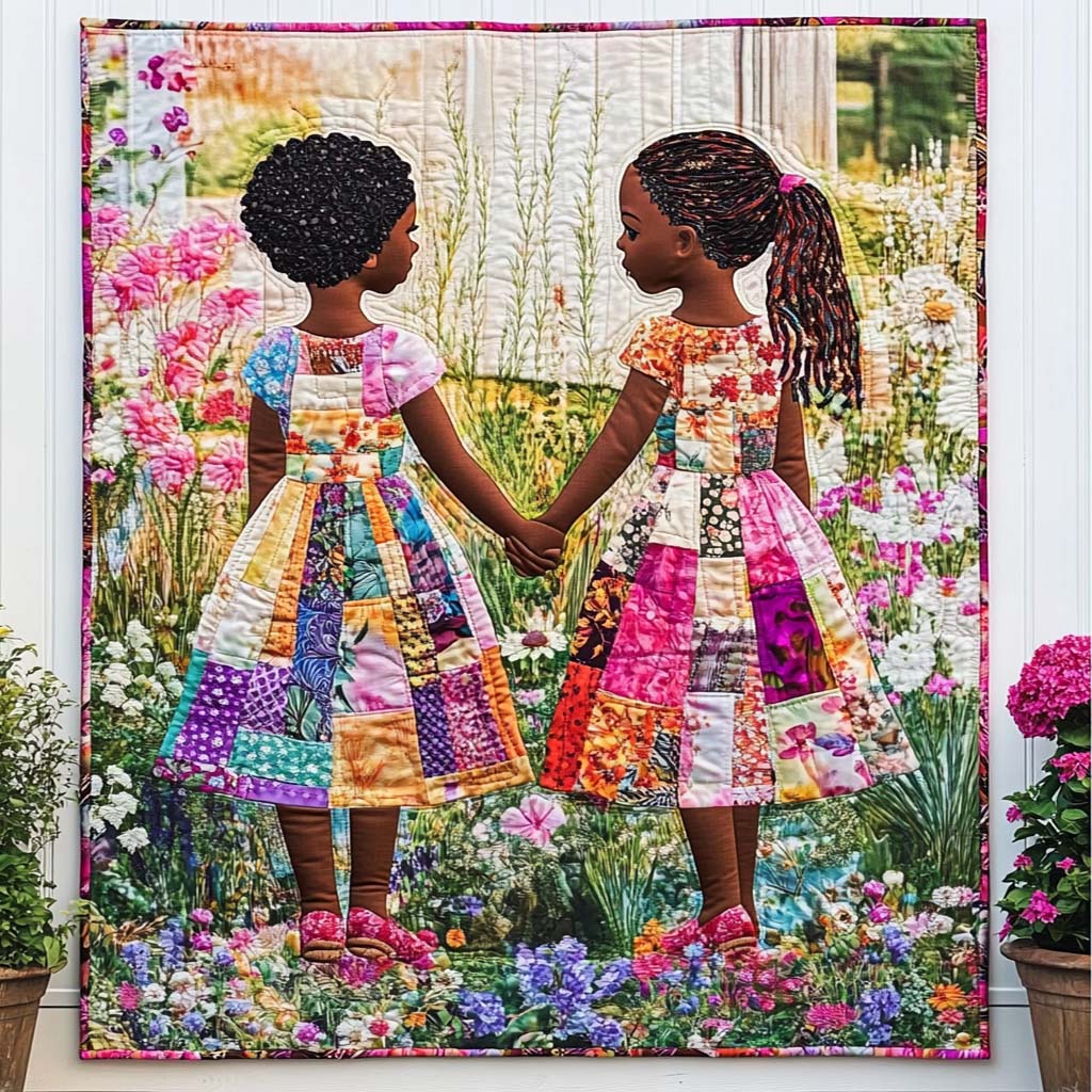 Garden Bond Quilted Blanket Nice Throw Blanket African American Gifts For Women Garden Bond Quilted Blanket Nice Throw Blanket African American Gifts For Women