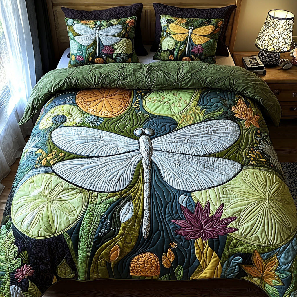 Garden Dragonfly Quilted Bedding Set Duvet Cover Bed Sheet Set Dragonfly Gifts For Women Garden Dragonfly Quilted Bedding Set Duvet Cover Bed Sheet Set Dragonfly Gifts For Women
