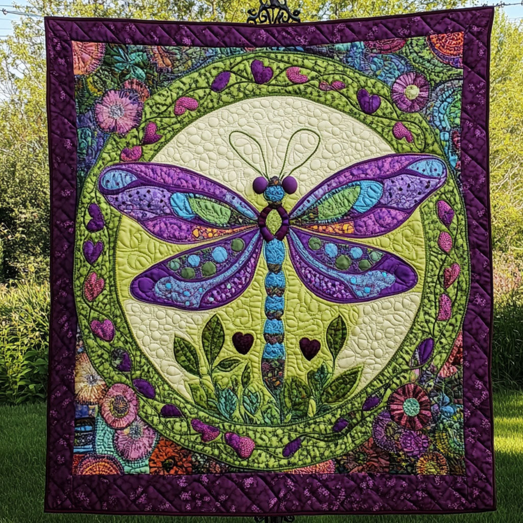 Garden Jewel Quilted Blanket Cute Colorful Blanket Dragonfly Gifts For Women Garden Jewel Quilted Blanket Cute Colorful Blanket Dragonfly Gifts For Women