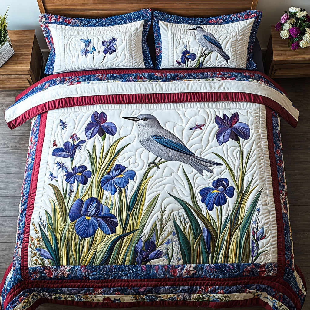 Garden Melody Quilted Bedding Set Duvet Cover Bedspread Christmas Floral Gifts Garden Melody Quilted Bedding Set Duvet Cover Bedspread Christmas Floral Gifts