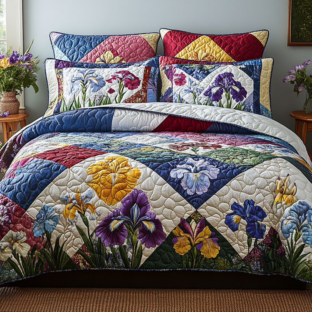 Garden Path Quilted Bedding Set Duvet Cover Bedspread Gifts For The Flower Lover Garden Path Quilted Bedding Set Duvet Cover Bedspread Gifts For The Flower Lover