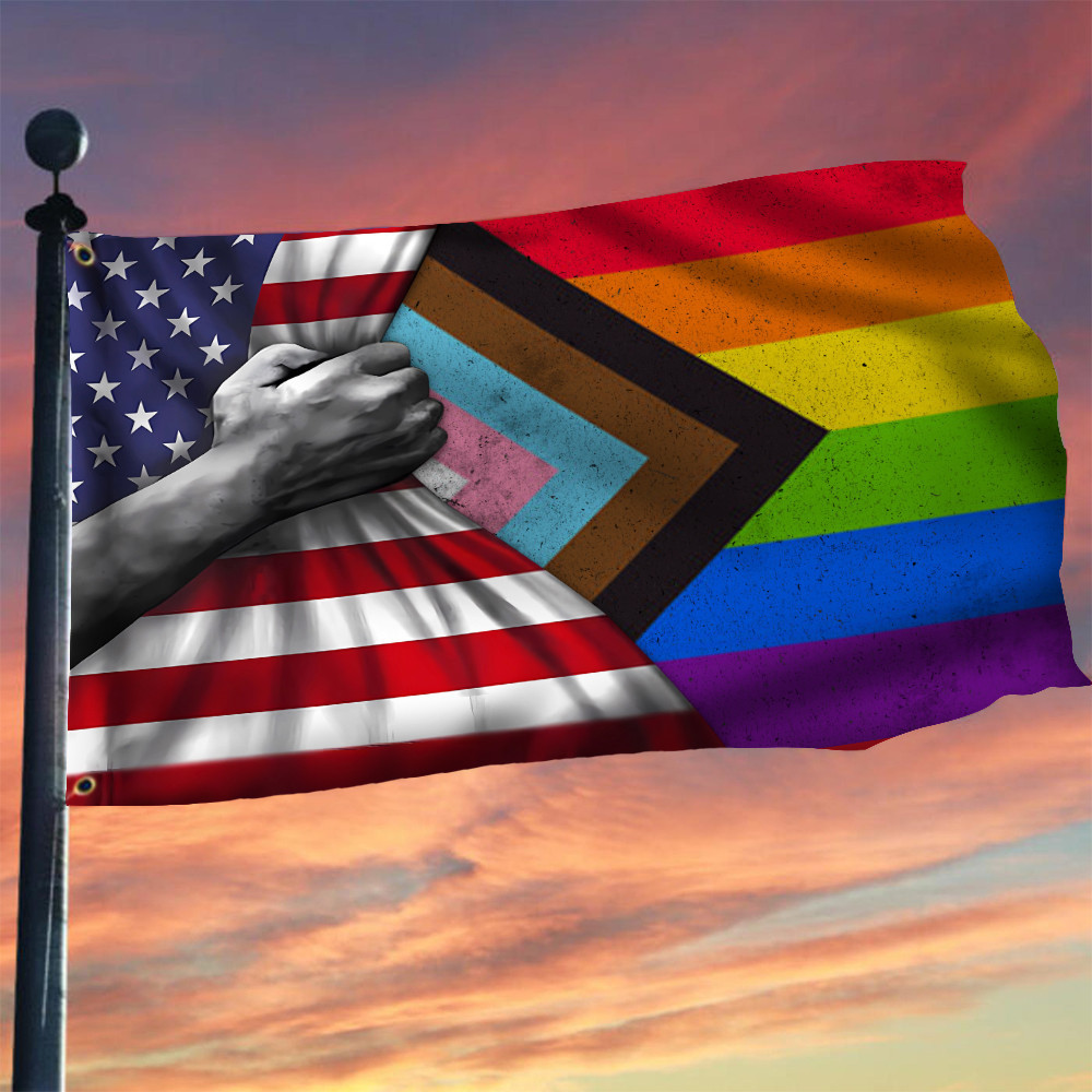 Gay Pride Rainbow American Flag Perfect For Showing Your Pride Community Support LGBT Flag Gay Pride Rainbow American Flag Perfect For Showing Your Pride Community Support LGBT Flag