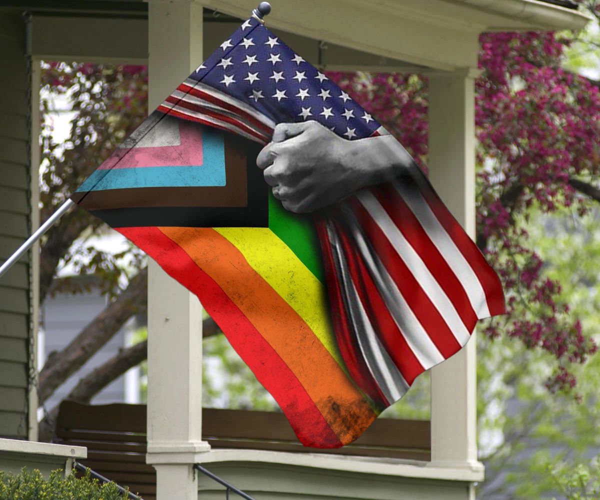 Gay Pride Rainbow American Flag Perfect For Showing Your Pride Community Support LGBT Flag Gay Pride Rainbow American Flag Perfect For Showing Your Pride Community Support LGBT Flag