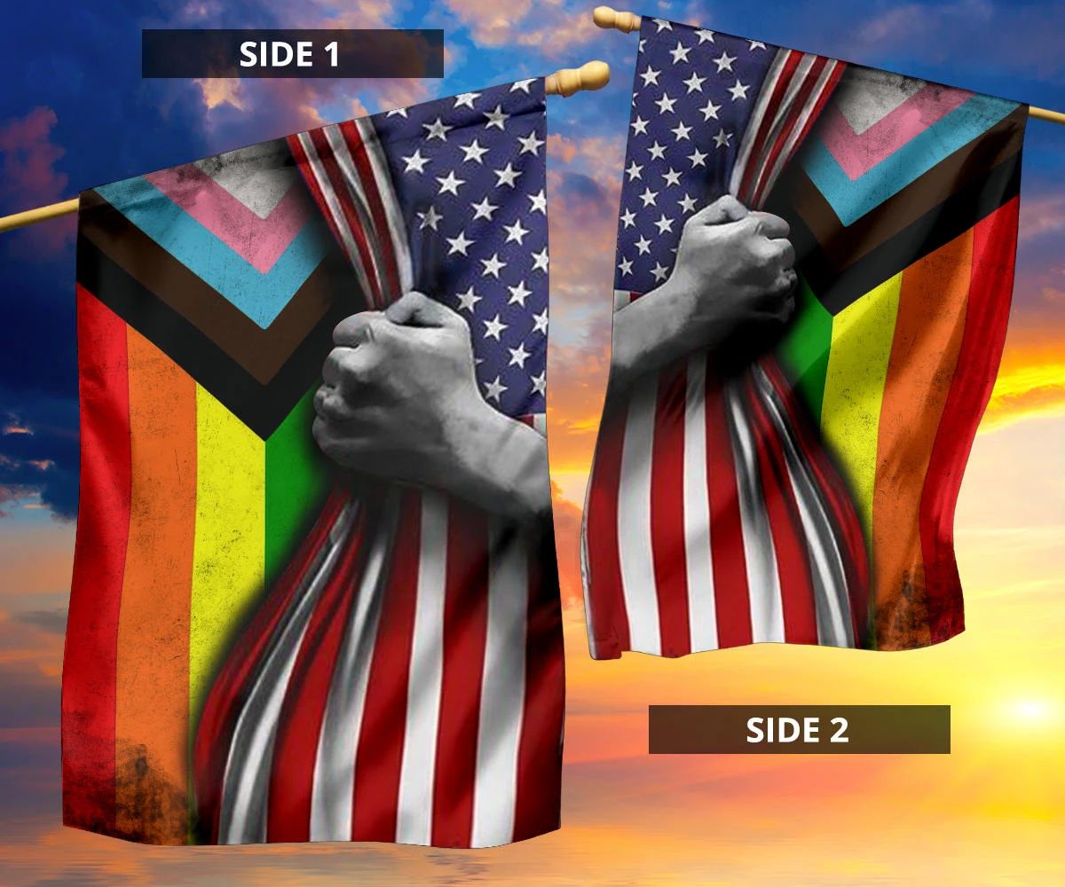 Gay Pride Rainbow American Flag Perfect For Showing Your Pride Community Support LGBT Flag Gay Pride Rainbow American Flag Perfect For Showing Your Pride Community Support LGBT Flag