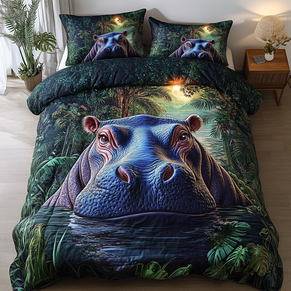 Gentle Giant Quilted Bedding Set Duvet Cover Bedspreads Hippo Related Gifts Gentle Giant Quilted Bedding Set Duvet Cover Bedspreads Hippo Related Gifts