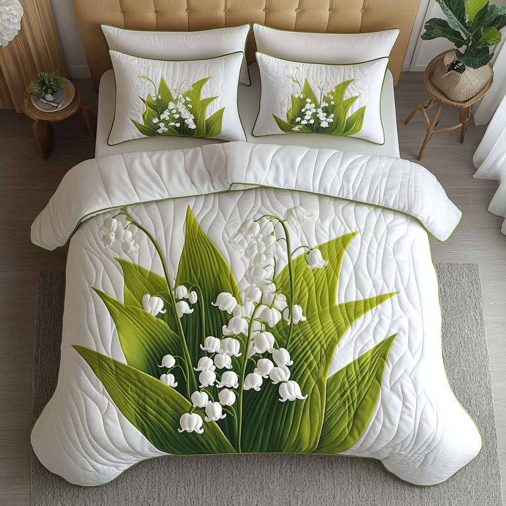 Gentle Lilies Quilted Bedding Set Duvet Cover Bedspread Lily Gifts For Mom Gentle Lilies Quilted Bedding Set Duvet Cover Bedspread Lily Gifts For Mom