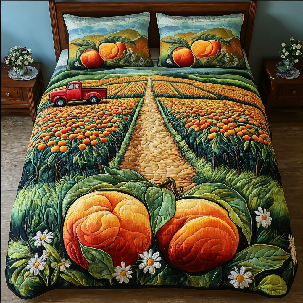 George Peach Blossom Quilted Bedding Set Duvet Cover Bedspread Christmas Gift Ideas For Brother And Sister In Law George Peach Blossom Quilted Bedding Set Duvet Cover Bedspread Christmas Gift Ideas For Brother And Sister In Law