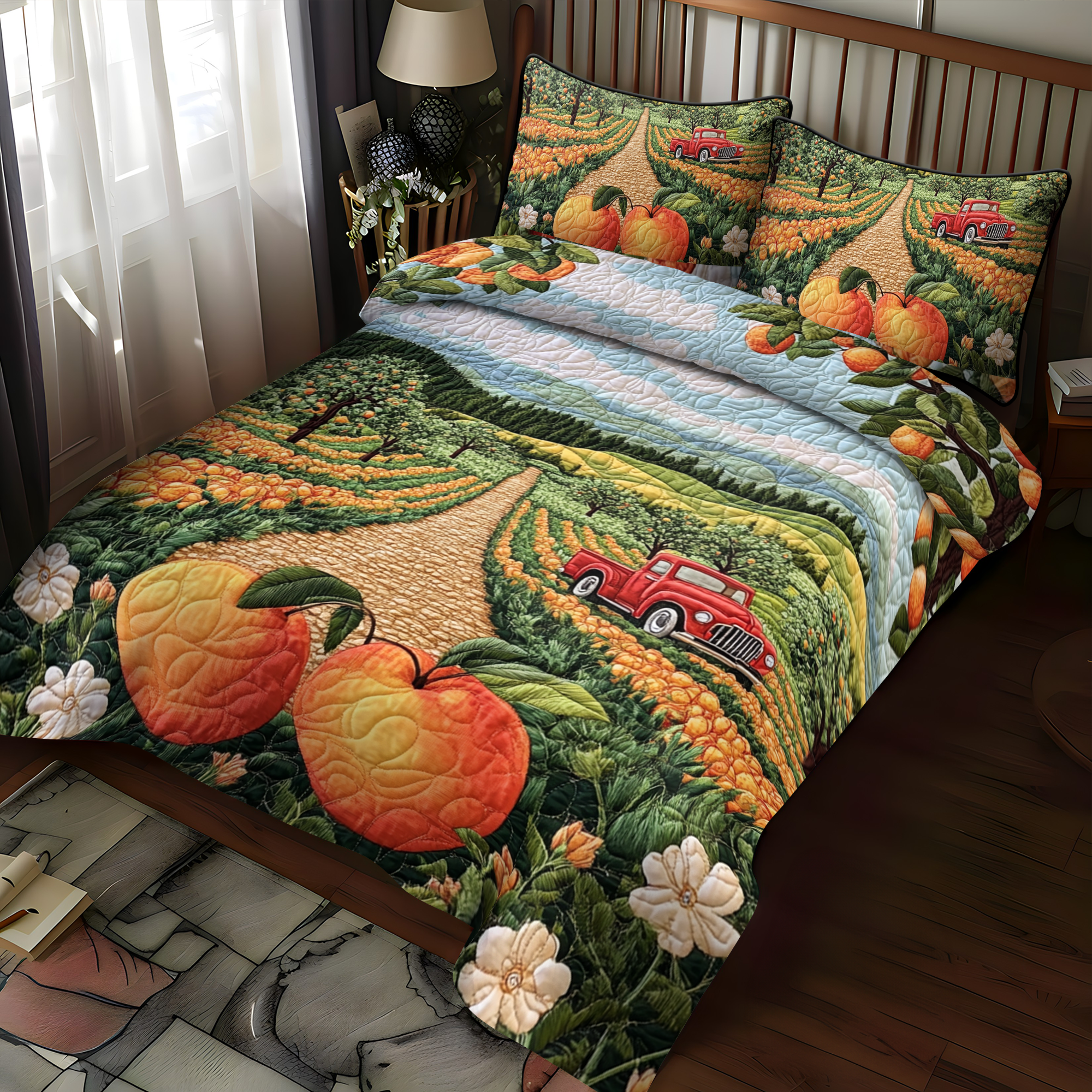 George Peach Haven Quilted Bedding Set Duvet Cover Bedspread Things To Get Brother For Christmas George Peach Haven Quilted Bedding Set Duvet Cover Bedspread Things To Get Brother For Christmas