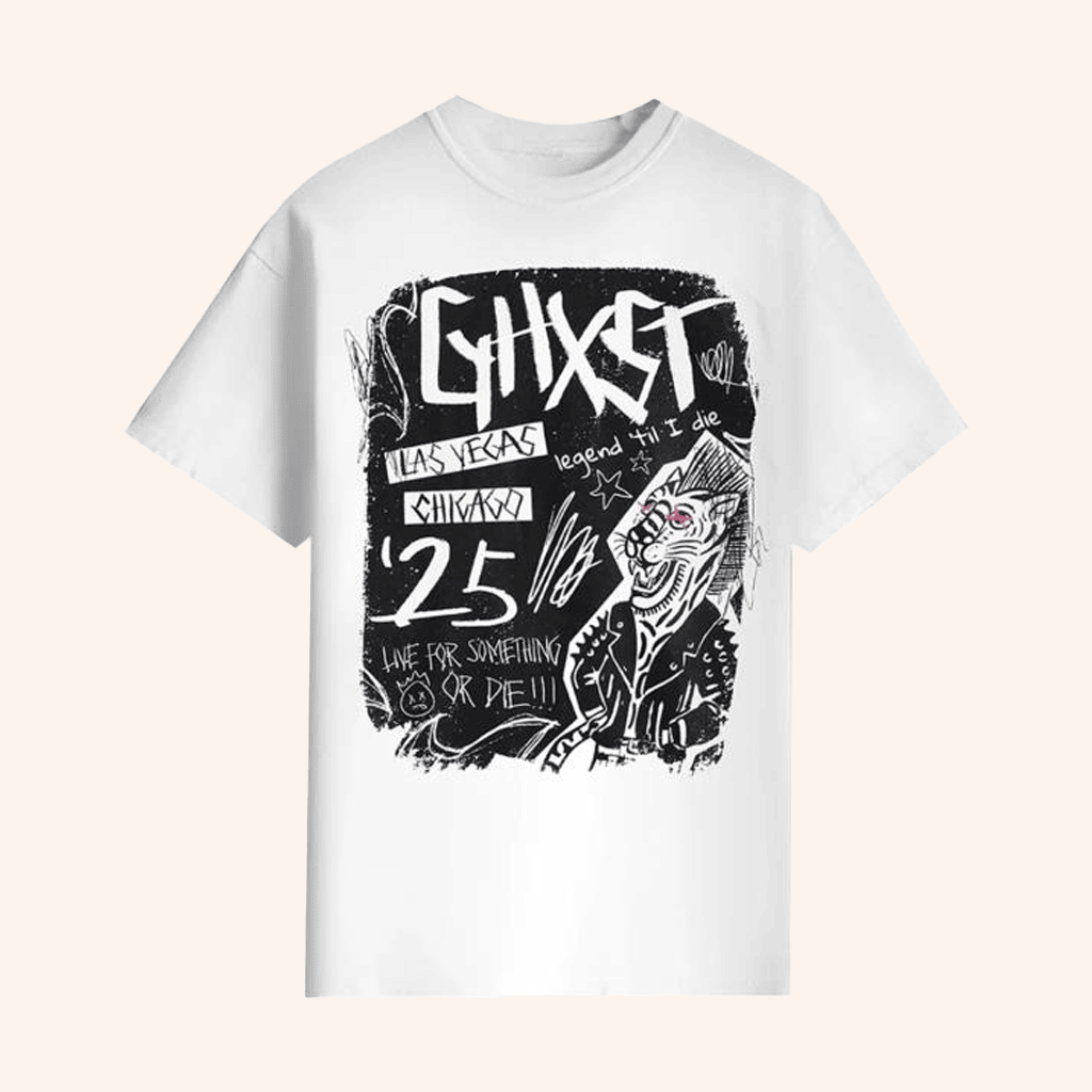 Ghost Lifestyle Merch GHXST LA Chicago 25 T-Shirt Live For Something Or Die Shirt Fan Gifts Ghost Lifestyle Merch GHXST LA Chicago 25 T-Shirt Live For Something Or Die Shirt Fan Gifts