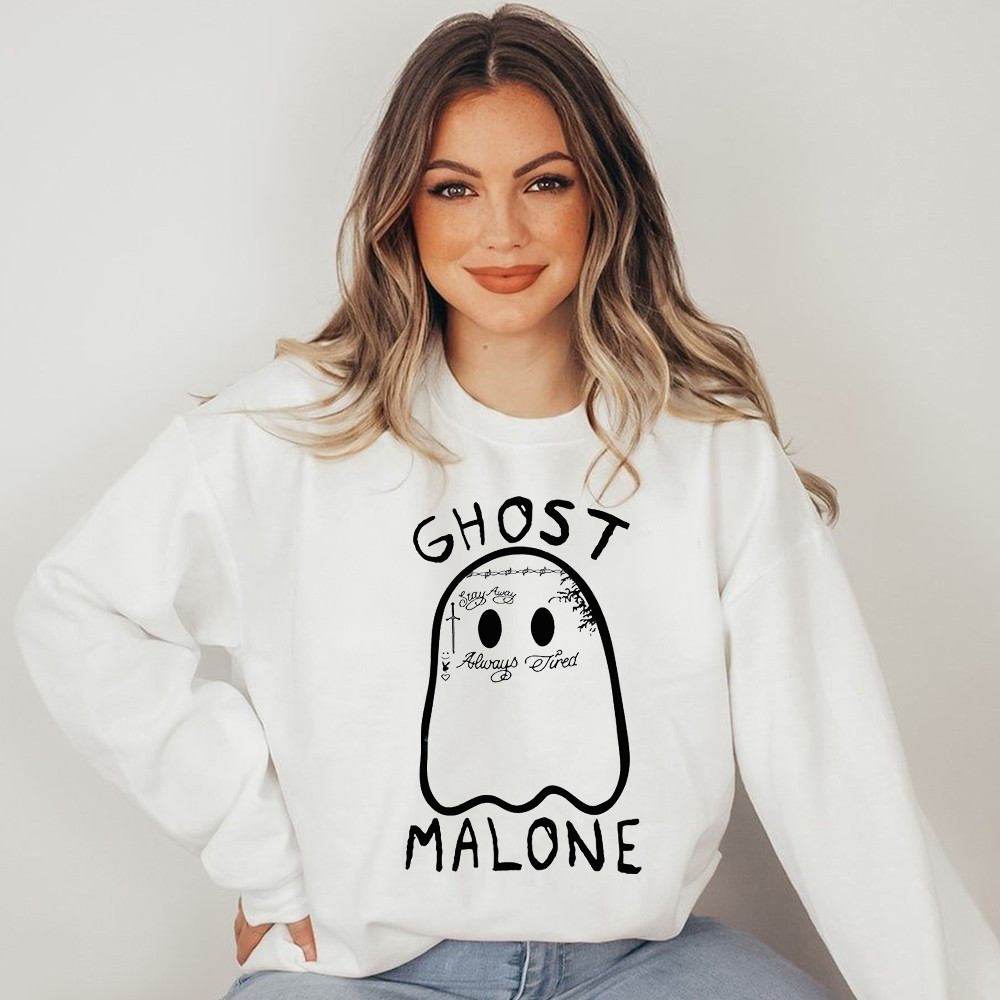 Ghost Malone Sweatshirt Boo Sweatshirts Halloween Gifts For Him Her Ghost Malone Sweatshirt Boo Sweatshirts Halloween Gifts For Him Her