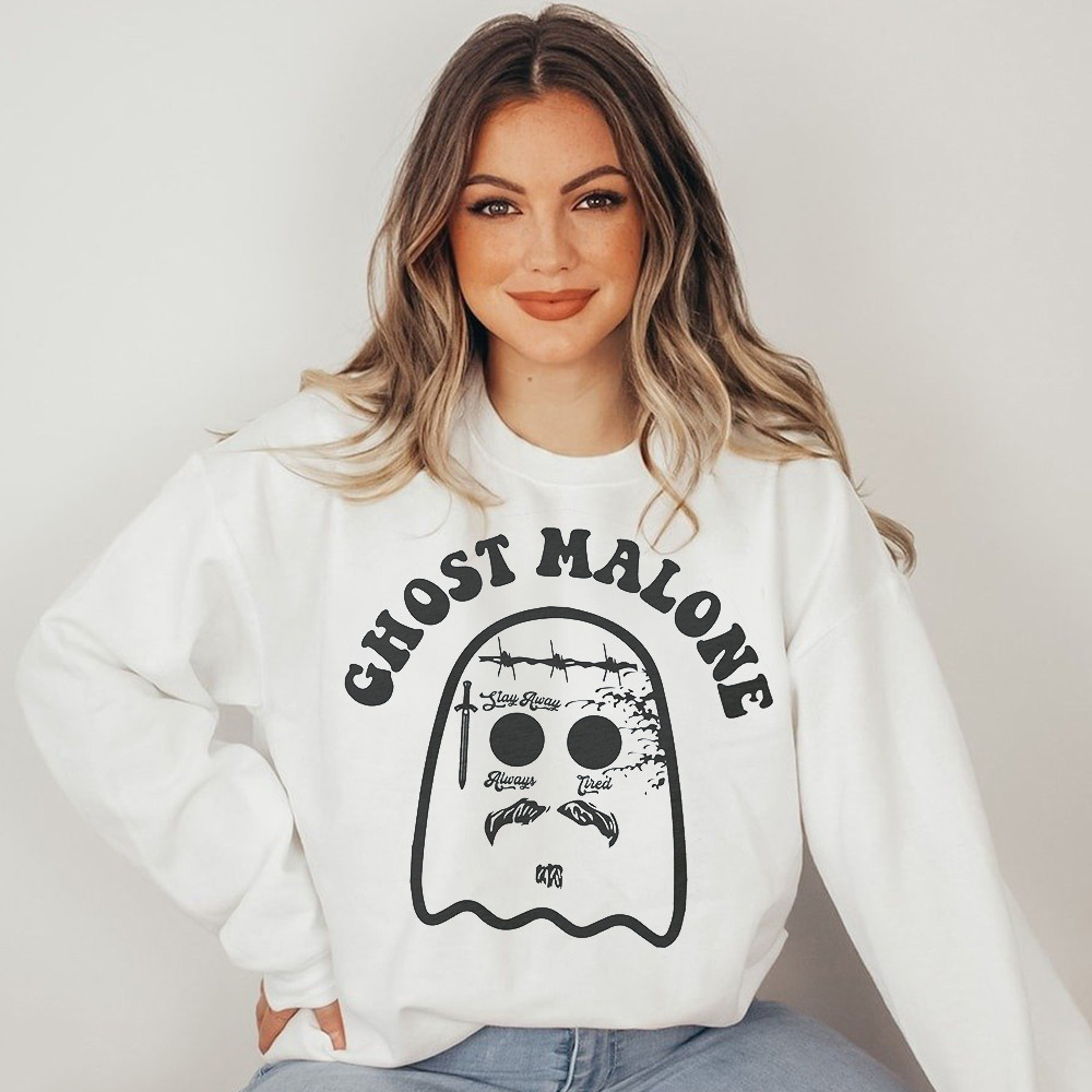 Ghost Malone Sweatshirt Funny Halloween Sweatshirt Gifts For Girlfriend Ghost Malone Sweatshirt Funny Halloween Sweatshirt Gifts For Girlfriend