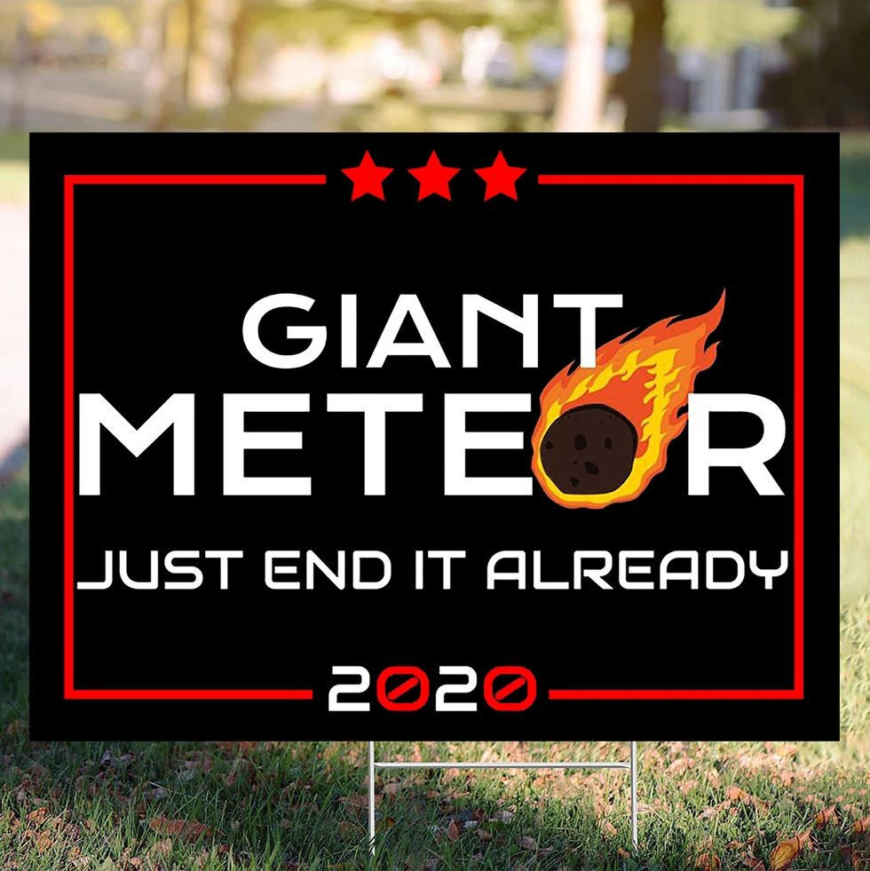Giant Meteor 2024 Just End It Already Yard Sign Funny Political Lawn Sign Wayfair Home Decor Giant Meteor 2024 Just End It Already Yard Sign Funny Political Lawn Sign Wayfair Home Decor