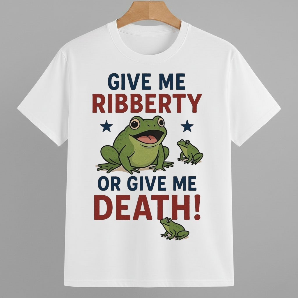 Give Me Ribberty Or Give Me Death Portland Frog Protester Shirt Pro Democracy Frog Merch Give Me Ribberty Or Give Me Death Portland Frog Protester Shirt Pro Democracy Frog Merch