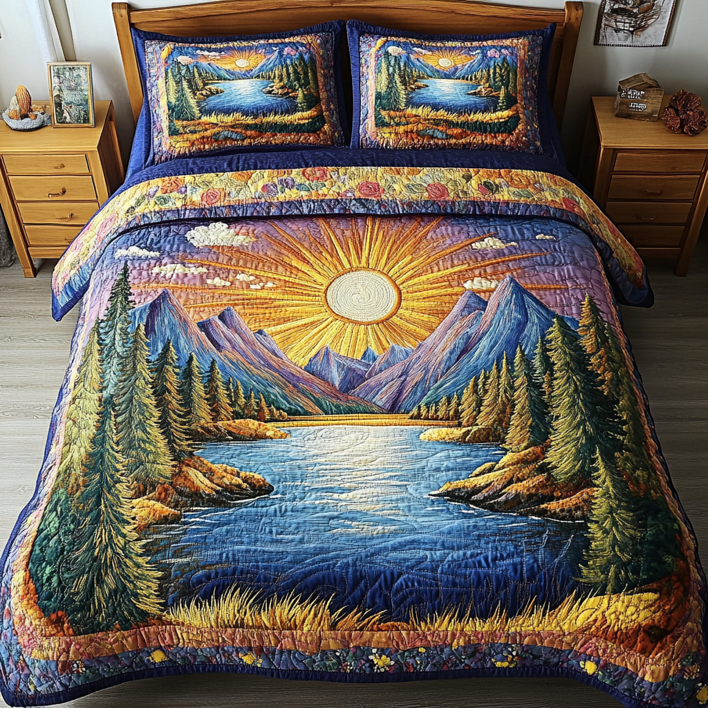Glimmer Valley Quilted Bedding Set Duvet Cover Bedspread Christmas Gifts For An Older Brother Glimmer Valley Quilted Bedding Set Duvet Cover Bedspread Christmas Gifts For An Older Brother