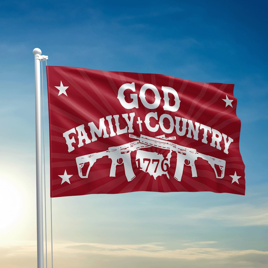 God Family Country Flag Right To Bear Arms Patriotic Flag 2nd Amendment Merchandise God Family Country Flag Right To Bear Arms Patriotic Flag 2nd Amendment Merchandise