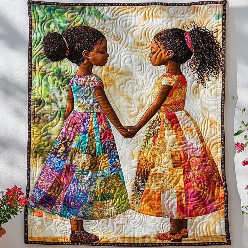 Golden Connection Quilted Blanket Nice Throw Blanket Melanin African American Gifts Golden Connection Quilted Blanket Nice Throw Blanket Melanin African American Gifts