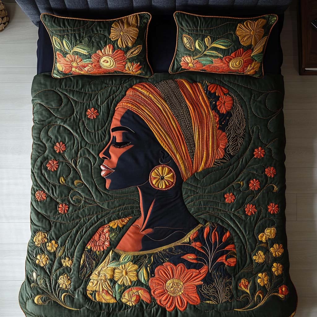 Golden Essence Quilted Bedding Set Duvet Cover Bed Sheet Set Best African American Gifts Golden Essence Quilted Bedding Set Duvet Cover Bed Sheet Set Best African American Gifts