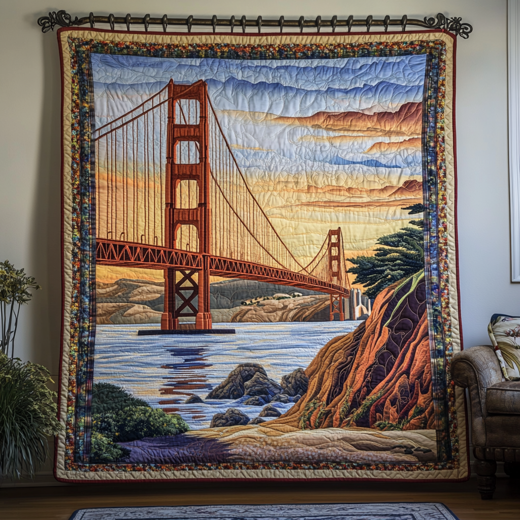 Golden Horizon Quilted Blanket Cute Throw Blanket Christmas Presents For Grandmother Golden Horizon Quilted Blanket Cute Throw Blanket Christmas Presents For Grandmother