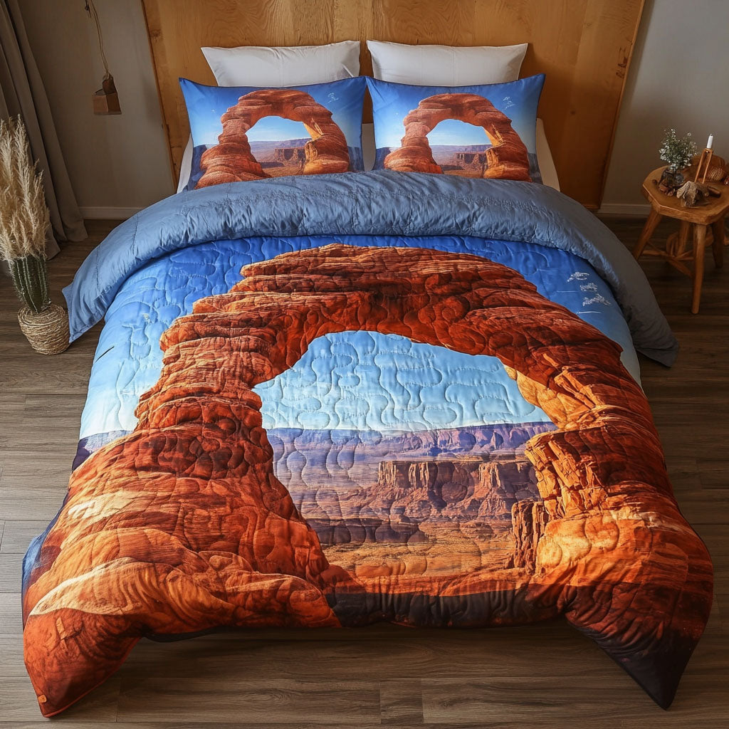 Golden Nevada Vista Quilted Bedding Set Duvet Cover Bed Sheet Set Great Gifts For Teens