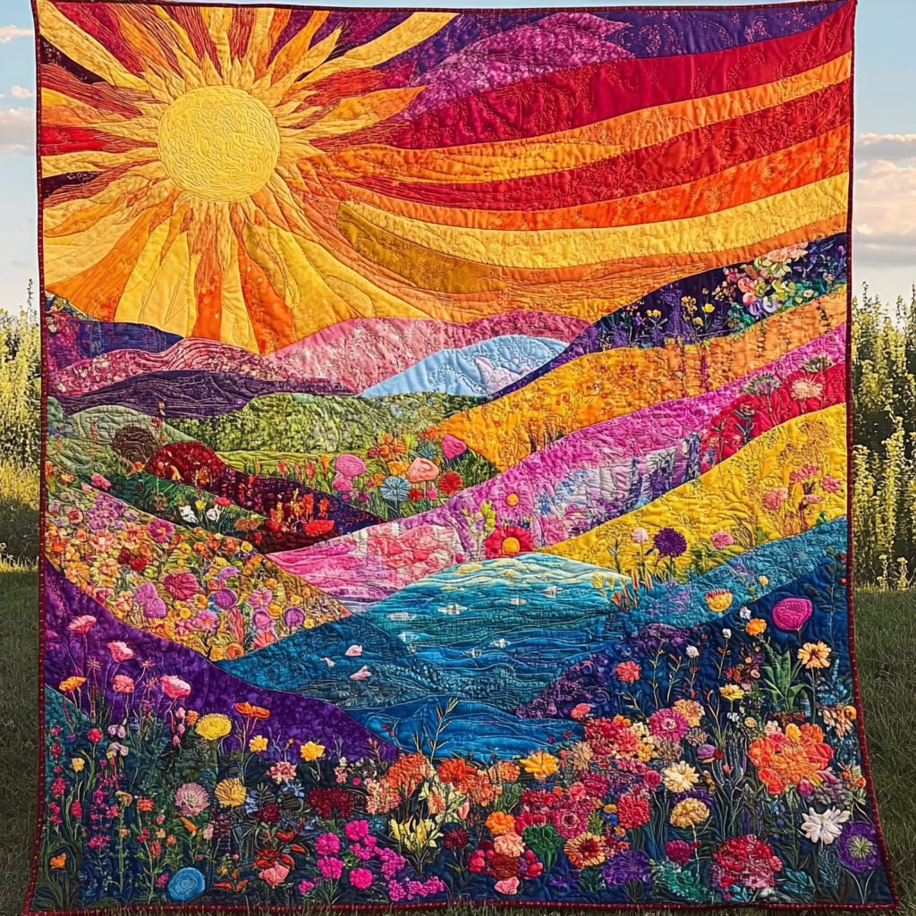 Golden Rays Quilted Blanket Cute Colorful Blanket Best Christmas Presents For Girlfriend Golden Rays Quilted Blanket Cute Colorful Blanket Best Christmas Presents For Girlfriend