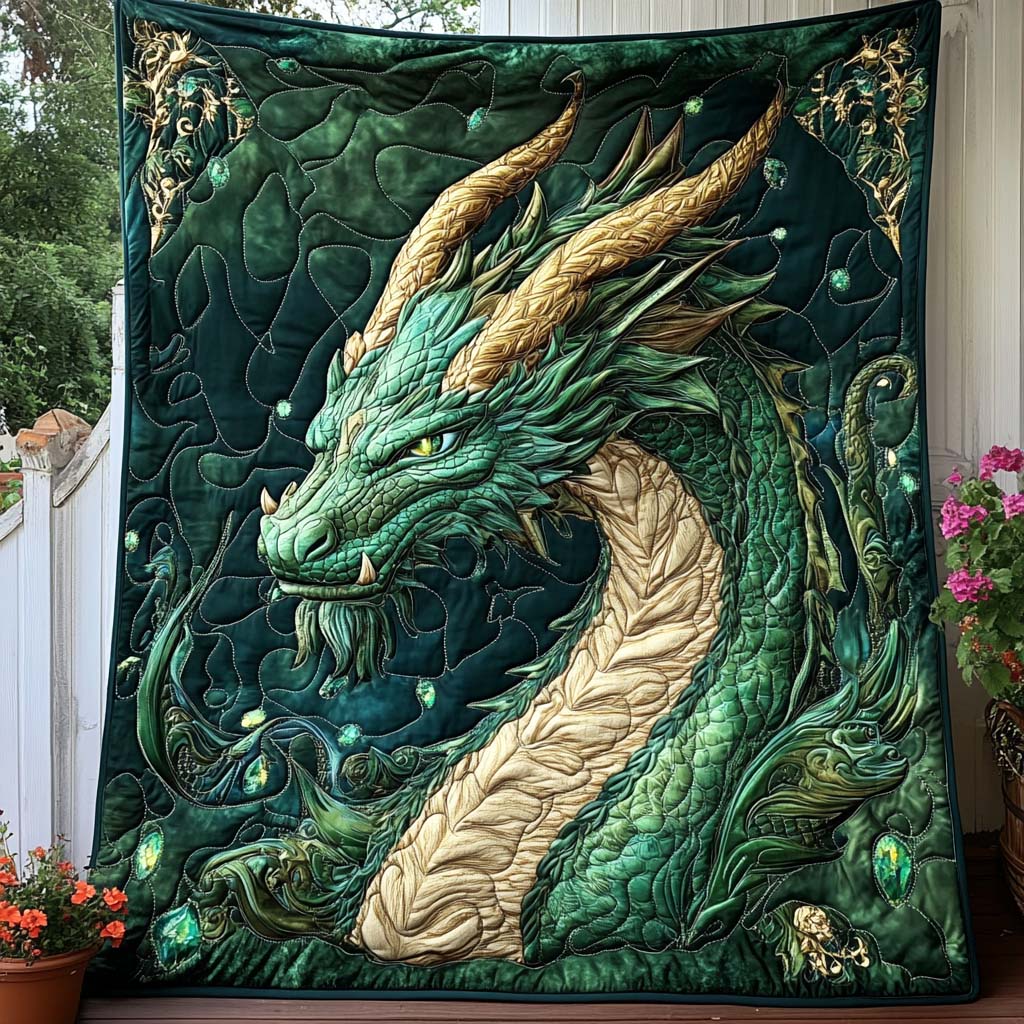 Golden Roar Quilted Blanket Nice Throw Blanket Birthday Gifts For Dragon Lovers Golden Roar Quilted Blanket Nice Throw Blanket Birthday Gifts For Dragon Lovers