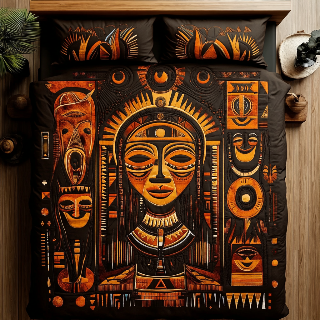 Golden Tribe Quilted Bedding Set Duvet Cover Bedspreads Native American Indian Gifts Golden Tribe Quilted Bedding Set Duvet Cover Bedspreads Native American Indian Gifts